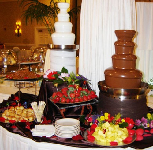 Заказать шоколадный фонтан на свадьбу